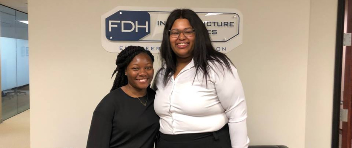 SIU students do an externship at FDH Infrastructure in the St. Louis area. . 